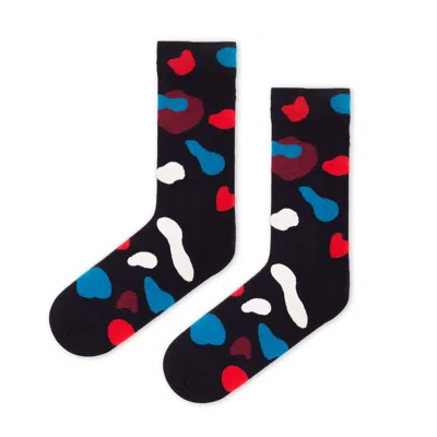 Look Mate London Men's Blue Hey Flake Socks By Hey Studio
