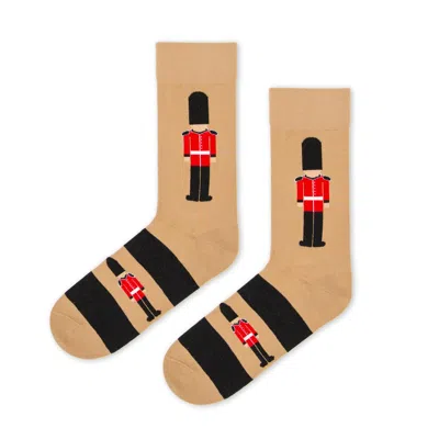 Look Mate London Men's Brown The Queens Guard Socks