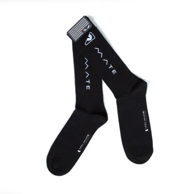 Look Mate London Men's Mate Edition Ninja Black Cotton Socks