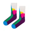 Look Mate London Men's Pink / Purple London Town Socks By Yoni Alter In Pink/purple