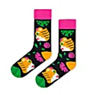 Look Mate London Tiger Socks By Hedof