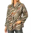 Look Mode Usa Quilted Kimono Jacket In Multi In Multi
