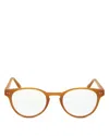 Look Optic Abbey Round Blue Light Glasses, 47mm In Honey