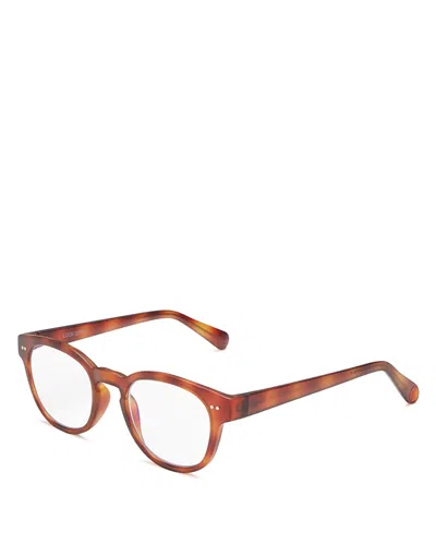 Look Optic Casper Blue Light Glasses, 48mm In Chestnut/clear