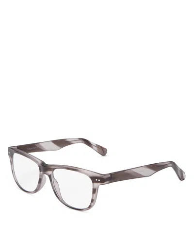 Look Optic Unisex Sullivan Square Blue Light Glasses, 52mm In Gray Camo/clear