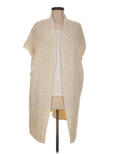Pre-owned Look Poncho In Ivory