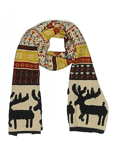 Pre-owned Look Scarf In Brown