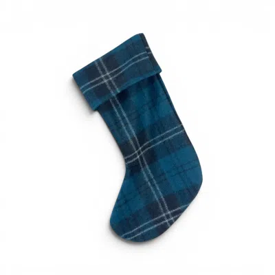 Loom & Cove Blue Ramsay - 100% Wool Christmas Stocking