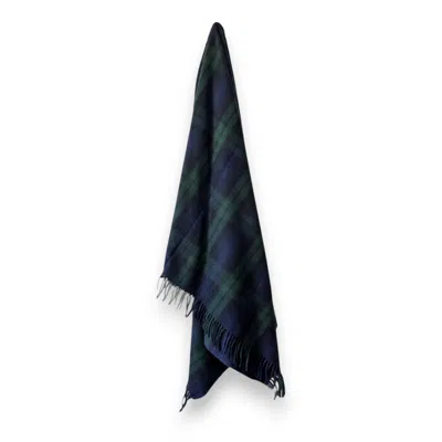 Loom & Cove Green Blackwatch - 100% Recycled Wool Tartan Blanket