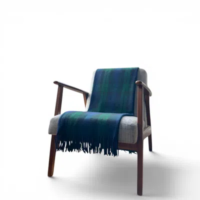 Loom & Cove Green Blackwatch - 100% Recycled Wool Tartan Knee Blanket