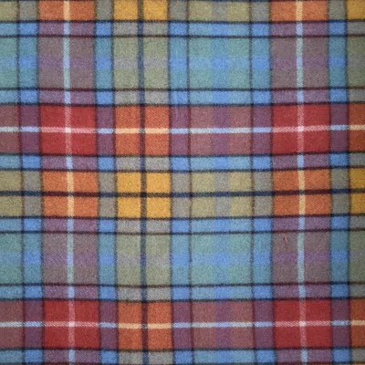 Loom & Cove Neutrals Antique Buchanan - 100% Recycled Wool Tartan Knee Blanket In Multi
