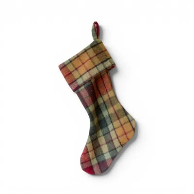 Loom & Cove Neutrals Autumn Buchanan - 100% Wool Christmas Stocking