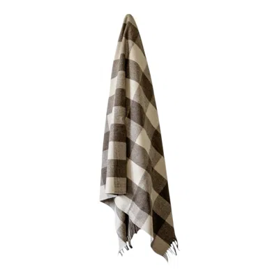 Loom & Cove Neutrals Jacob - 100% Recycled Wool Tartan Blanket