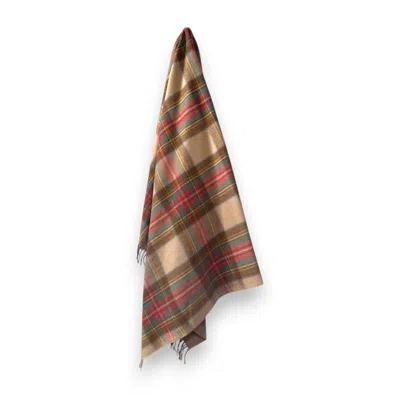 Loom & Cove Neutrals Stewart Dress Antique - 100% Recycled Wool Tartan Blanket
