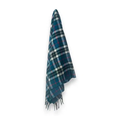 Loom & Cove Thomson Blue - 100% Recycled Wool Tartan Blanket