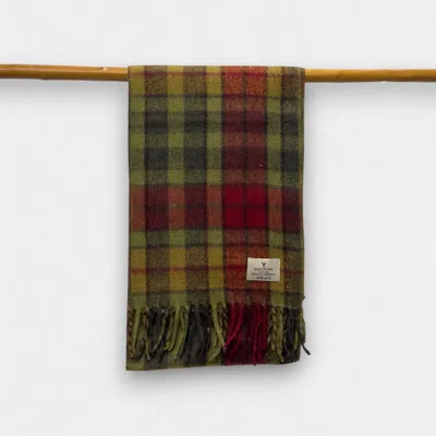 Loom & Cove Women's 100% Recycled Lambswool Scarf - Autumn Buchanan In Green