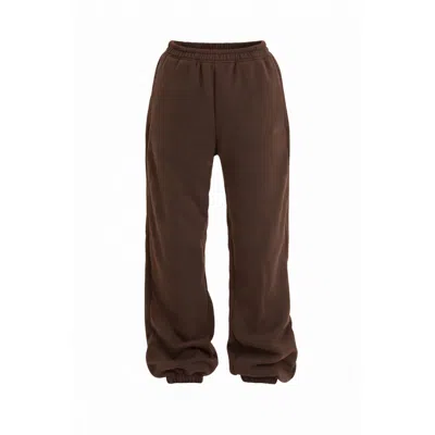 Loom Archives Women's Brown Loom Cuffed Leg Jogger
