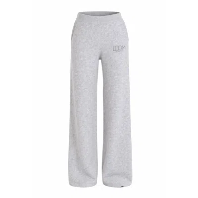 Loom Archives Women's Loom Knit Straight Leg Grey Trouser In Gray