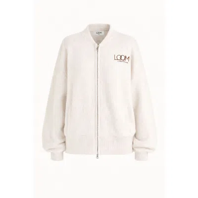Loom Archives Women's Neutrals Loom Zip Through Knit In White