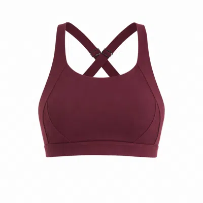Loom Archives Women's Red Day Flow Cross Back Sports Bra