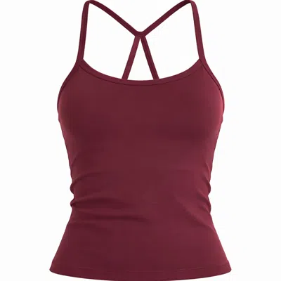 Loom Archives Women's Red Day Flow Midi Tank Top