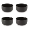 Loom + Forge 4-pc. Stoneware Fruit Bowl In Black