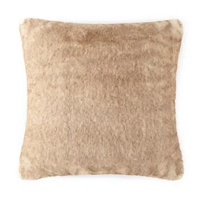 Loom + Forge Faux Fur Square Throw Pillow In Brown