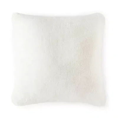 Loom + Forge Faux Fur Square Throw Pillow In Sand