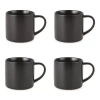 Loom + Forge Ren 4-pc. Coffee Mug In Black