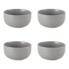 Loom + Forge Ren 4-pc. Stoneware Cereal Bowl In Gray