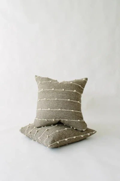 Loom Imports Loop Pillow In Gray