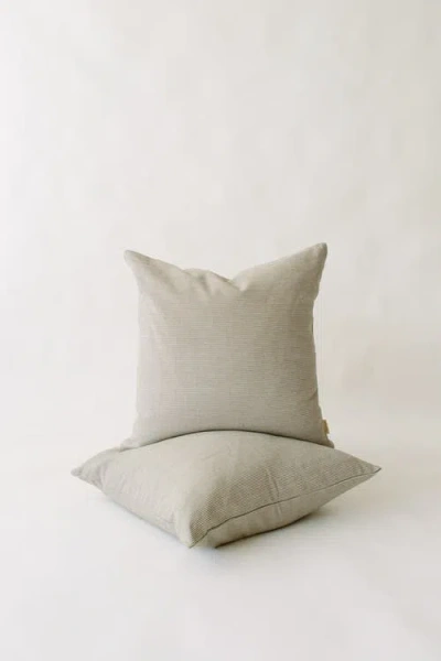 Loom Imports Pinstripe Pillow In Gray