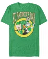 Looney Tunes Men's Looney Team St Pats Short Sleeve T-shirt In Kelly Heather