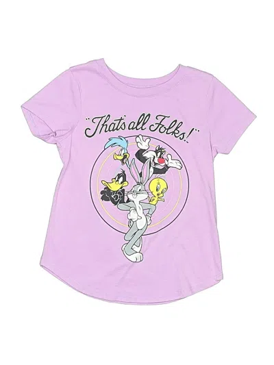 Pre-owned Looney Tunes Kids' Short Sleeve T-shirt In Purple