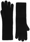 Loop Cashmere Cashmere Gloves In Black