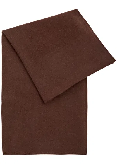 Loop Cashmere Lofty Blanket Cashmere Scarf In Brown