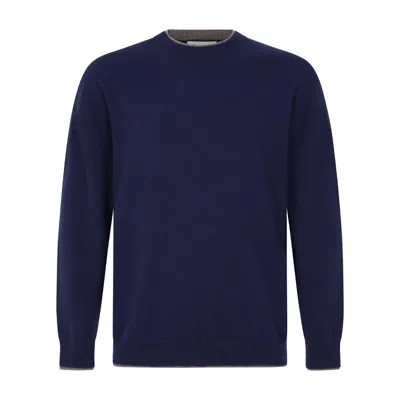 Loop Cashmere Mens Cashmere Crew Neck Sweater In Midnight Blue