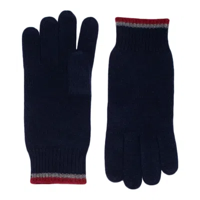 Loop Cashmere Mens Cashmere Glove In Midnight In Blue