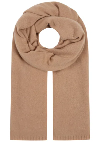 Loop Cashmere Women's Brown / Neutrals / Gold Featherweight Scarf In Honey In Multi