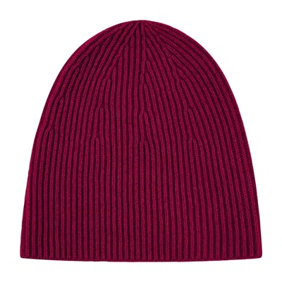 Loop Cashmere Women's Cashmere Beanie Hat In Barolo Red In Burgundy
