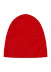 Loop Cashmere Women's Cashmere Beanie In Fiery Postbox Red In Red