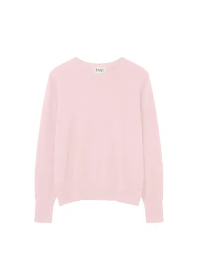 Loop Cashmere Women's Cashmere Crew Neck Sweater In Pixie Pink