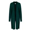LOOP CASHMERE WOMEN'S CASHMERE EDGE TO EDGE CARDIGAN IN BOTTLE GREEN