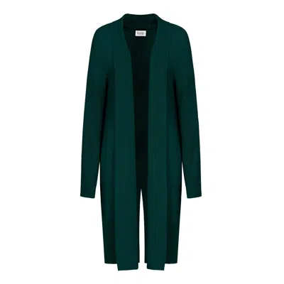 Loop Cashmere Cashmere Edge To Edge Cardigan In Bottle Green