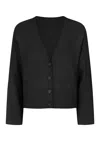 Loop Cashmere Women's Cashmere Lofty Cardigan In Black In Black