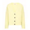 Loop Cashmere Women's Cashmere Lofty Cardigan In Lemonade Yellow In Yellow