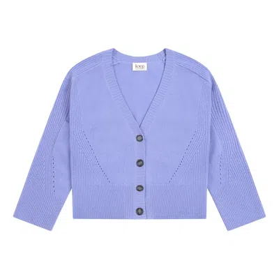 Loop Cashmere Women's Cashmere Lofty Cardigan In Lupin Blue