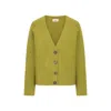 Loop Cashmere Women's Cashmere Lofty Cardigan In Woodbine Green In Green