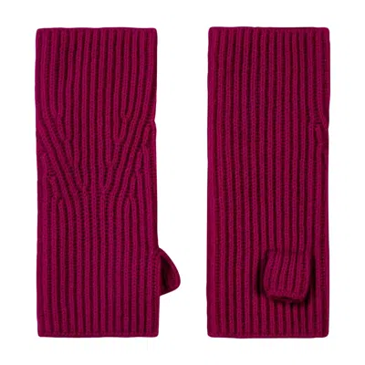 Loop Cashmere Women's Cashmere Mitt In Barolo Red In Gold