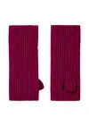 Loop Cashmere Women's Cashmere Mitt In Elegant Barolo Red In Pink